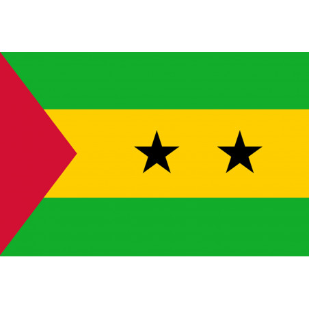 Drapeau Sao Tomé-et-Principe (19.5x13cm) - Autocollant(sticker)