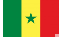 Drapeau Sénégal (19.5x13cm) - Autocollant(sticker)