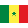 Drapeau Sénégal (5x3.3cm) - Sticker/autocollant