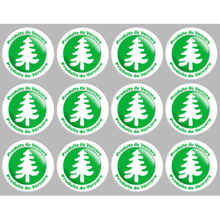 Produits du Vercors (12fois 5cm) - Sticker/autocollant