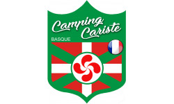 Camping cariste Basque (10x7.5cm) - Autocollant(sticker)