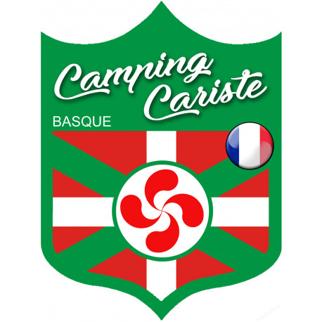 Campingcariste Basque (10x7.5cm) - Autocollant(sticker)