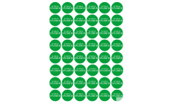 Série PRO SANS PLOMB 98 - 48 stickers de 2.8cm - Autocollant(sticker)