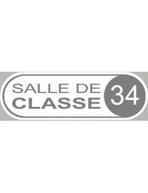 Autocollant (sticker): signaletique salle de classe