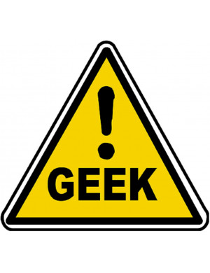 Danger geek (15x13.7cm) - Autocollant(sticker)