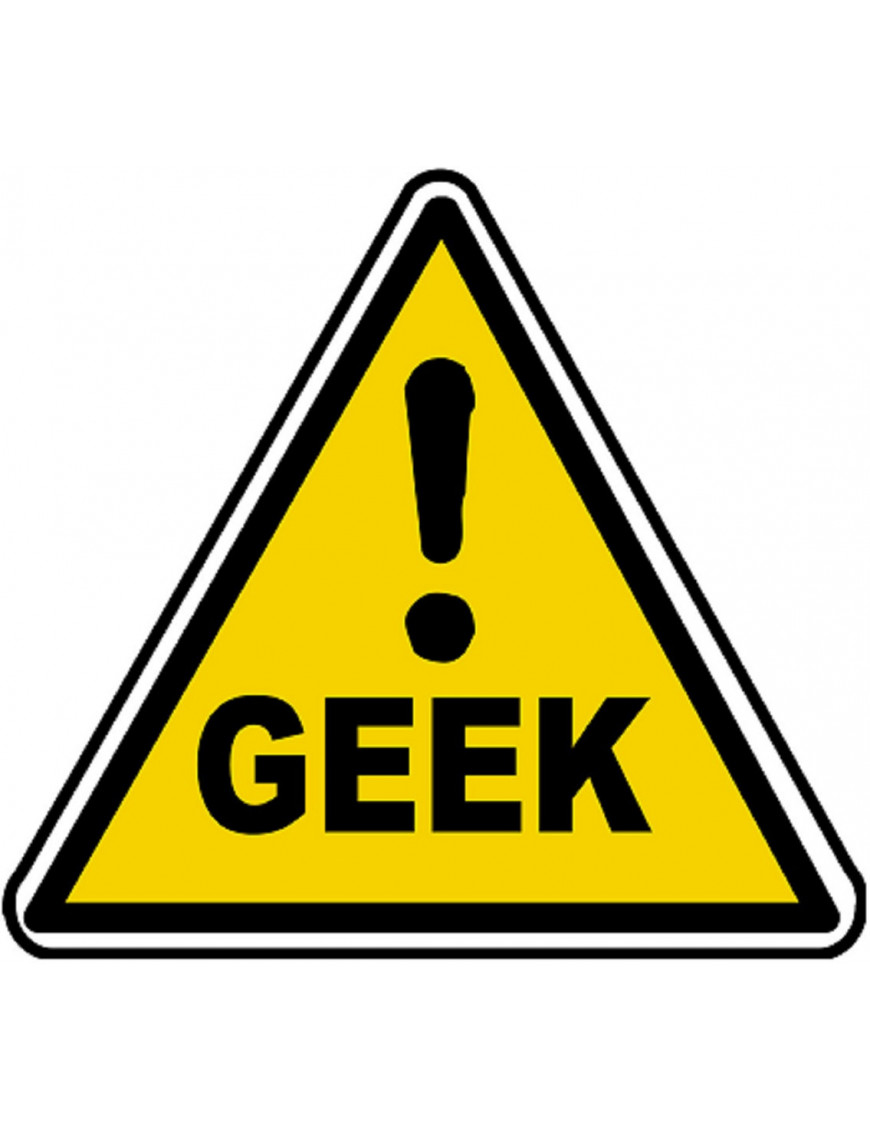 Danger geek (15x13.7cm) - Autocollant(sticker)