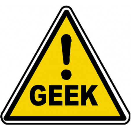 Danger geek (15x13.7cm) - Autocollant(sticker)