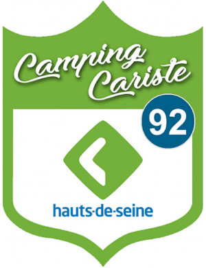 Campingcariste Hauts de Seine 92 - 20x15cm - Autocollant(sticker)