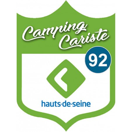 Campingcariste Hauts de Seine 92 - 20x15cm - Autocollant(sticker)