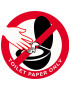 TOILET PAPER ONLY - 7cm - Autocollant(sticker)