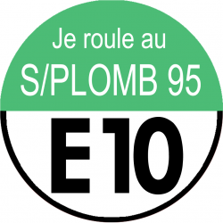 sans plomb 95 égal E10  (15x15cm) - Autocollant(sticker)