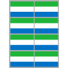 Drapeau Sierra Leone (8 stickers - 9.5 x 6.3 cm) - Autocollant(sticker)