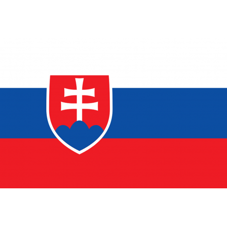 Drapeau Slovaquie (5 x 3.3 cm) - Autocollant(sticker)