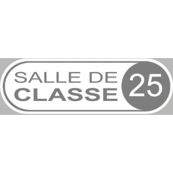 Autocollant (sticker): signaletique salle de classe