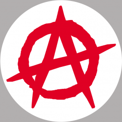 Symbole anarchie (20x20cm) - Autocollant(sticker)