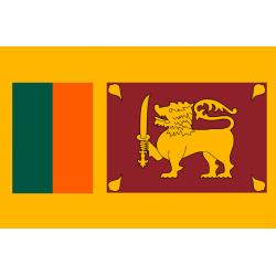 Drapeau Sri Lanka (19.5 x 13 cm) - Autocollant(sticker)