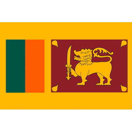 Drapeau Sri Lanka (19.5 x 13 cm) - Autocollant(sticker)