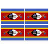 Drapeau Swaziland (4 stickers - 9.5 x 6.3 cm) - Autocollant(sticker)