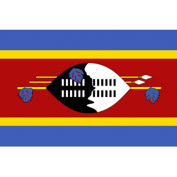 Drapeau Swaziland (19.5 x 13 cm) - Autocollant(sticker)