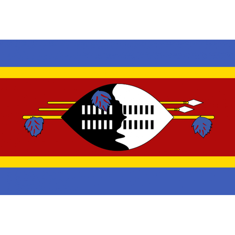 Drapeau Swaziland (19.5 x 13 cm) - Autocollant(sticker)