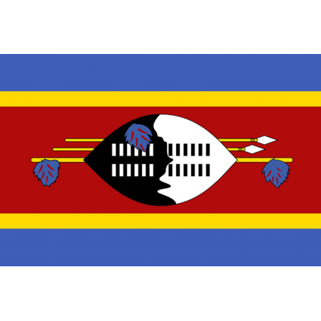 Drapeau Swaziland (19.5 x 13 cm) - Autocollant(sticker)