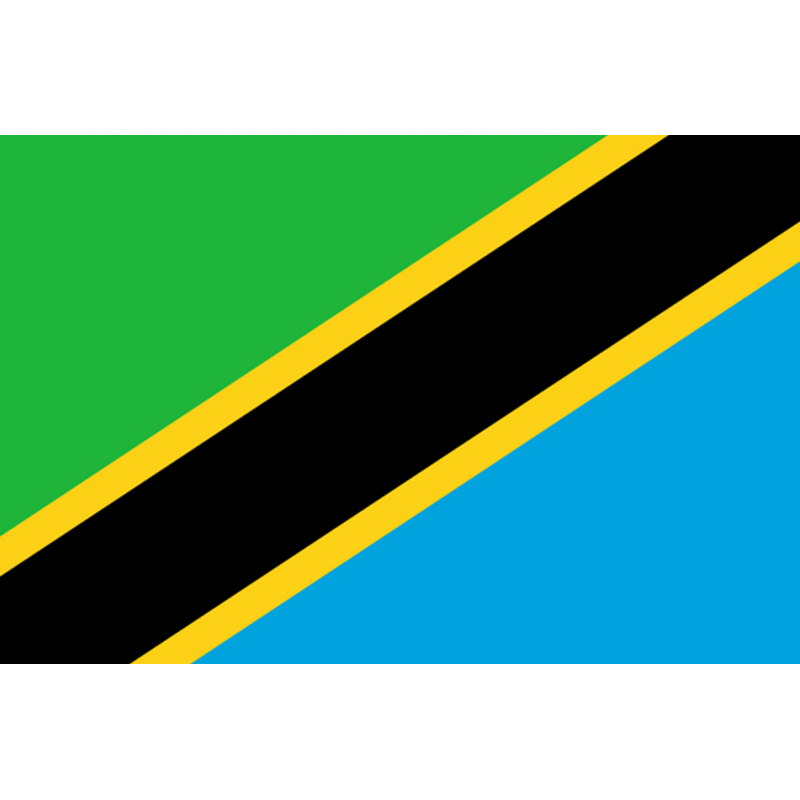 Drapeau Tanzanie (19.5 x 13 cm) - Autocollant(sticker)