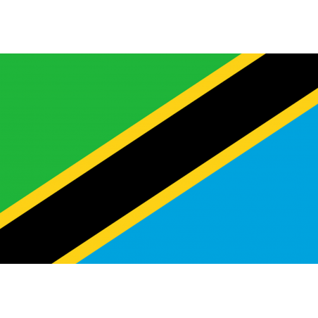 Drapeau Tanzanie (19.5 x 13 cm) - Autocollant(sticker)