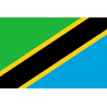 Drapeau Tanzanie (15 x 10 cm) - Autocollant(sticker)