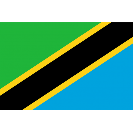Drapeau Tanzanie (5 x 3.3 cm) - Autocollant(sticker)