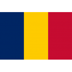 Drapeau Tchad (19.5 x 13 cm) - Autocollant(sticker)