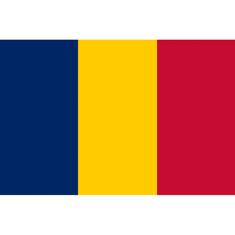 Drapeau Tchad (19.5 x 13 cm) - Autocollant(sticker)