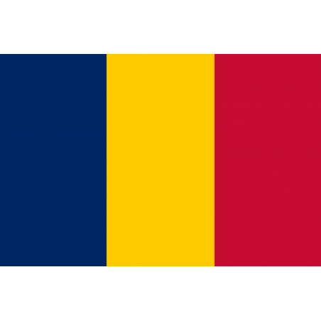 Drapeau Tchad (19.5 x 13 cm) - Autocollant(sticker)