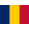 Drapeau Tchad (19.5 x 13 cm) - Autocollant(sticker)