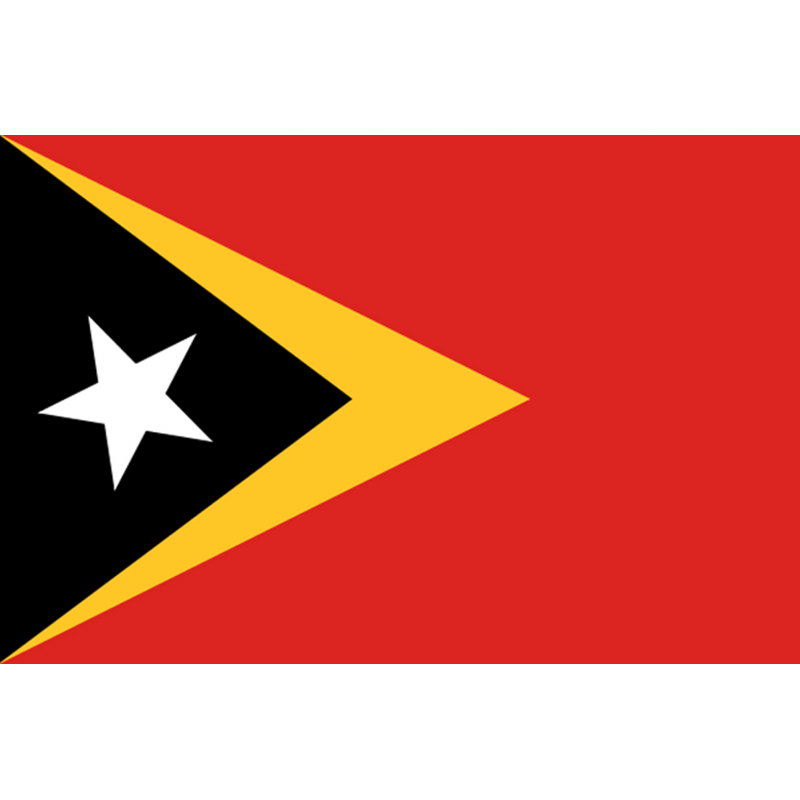 Drapeau Timor Oriental (15 x 10 cm) - Autocollant(sticker)