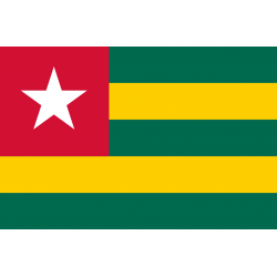 Drapeau Togo (15 x 10 cm) - Autocollant(sticker)