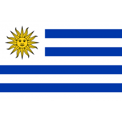 Drapeau Uruguay (15 x 10 cm) - Autocollant(sticker)