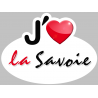j'aime la Savoie (15x11cm) - Autocollant(sticker)