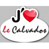 j'aime le Calvados (5x3.7cm) - Autocollant(sticker)