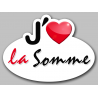 j'aime la Somme (5x3.7cm) - Autocollant(sticker)