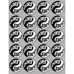 Soldes Yin Yang (20 fois 5cm) - Autocollant(sticker)
