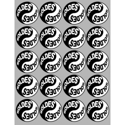 Série YIN YANG SOLDES (20 stickers 5x5cm) - Autocollant(sticker)