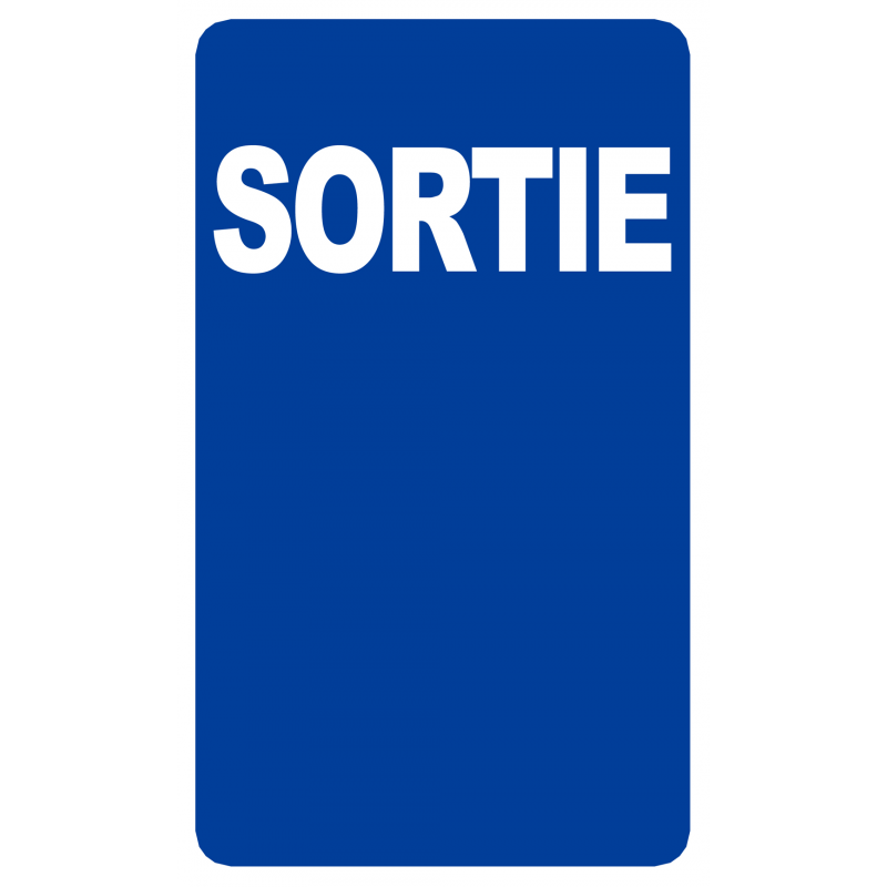 Sortie (20x12cm) - Autocollant(sticker)