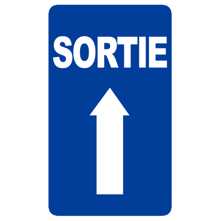 Sortie flèche vers le haut (10x6cm) - Sticker/autocollant