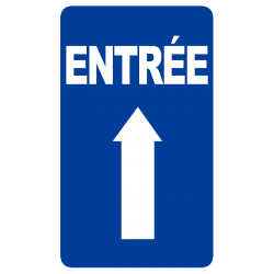 Entrée flèche vers le haut (10x6cm) - Autocollant(sticker)