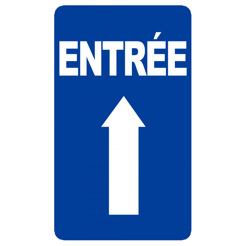 Entrée flèche vers le haut (10x6cm) - Autocollant(sticker)