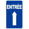 Entrée flèche vers le haut (15x9cm) - Sticker/autocollant