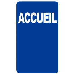 Accueil (25x15cm) - Autocollant(sticker)