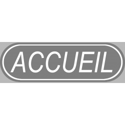 Accueil gris (19x6cm) - Autocollant(sticker)