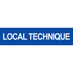 LOCAL TECHNIQUE BLEU (15x3.5cm) - Autocollant(sticker)