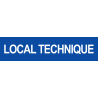 LOCAL TECHNIQUE BLEU (15x3.5cm) - Sticker/autocollant